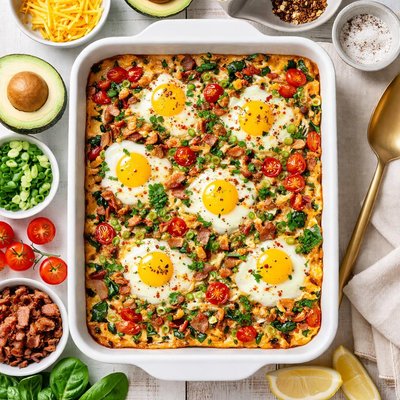 Image of Fat Blasting Baked Egg Casserole