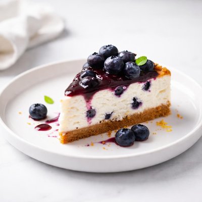 Image of Fat Free Blueberry Cottage Cheesecake