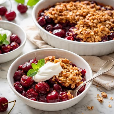 Image of Fat Free Cherry Cobbler