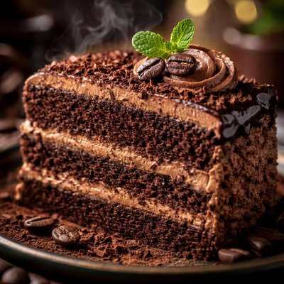 Image of Fat Free Chocolate Mocha Cake