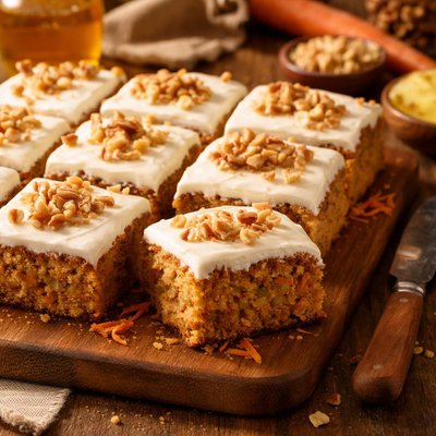 Image of Fat Free Pineapple Carrot Snack Cake