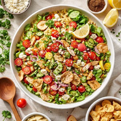 Image of Fatoush Orzo Salad