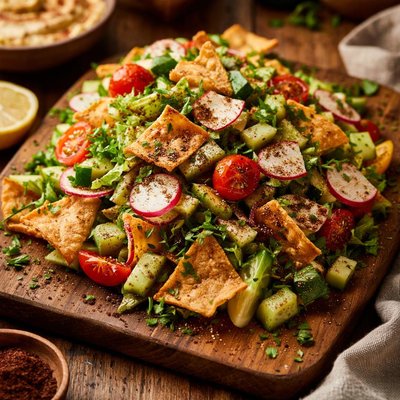 Image of Fattoush Pita Bread Salad