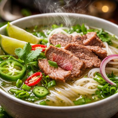 Image of Faux Pho Bo Vietnamese Beef Noodle Soup