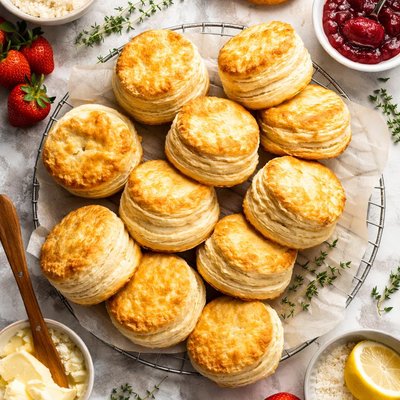 Image of Feathery Layered Biscuits