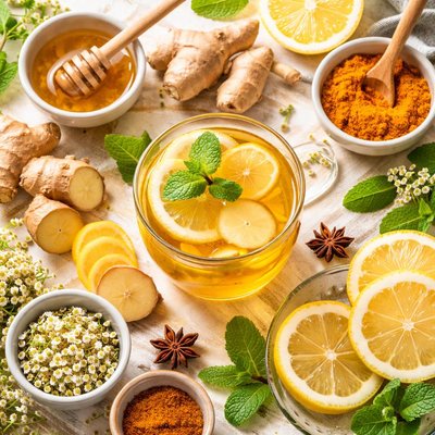 Image of Feel Better Ginger Lemon Tea