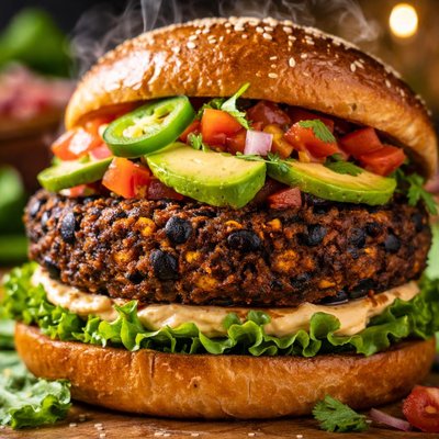 Image of Feijoada Black Bean Burgers