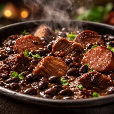 Image of Feijoada Brazilian Black Beans with Smoked Meats