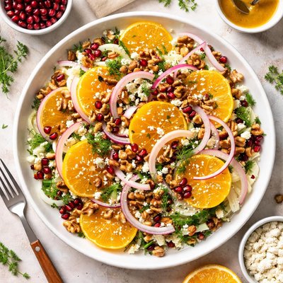 Image of Fennel Orange and Walnut Salad