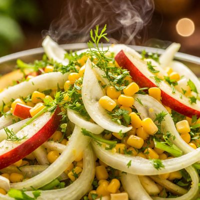 Image of Fennel Salad with Apples and Fresh Corn