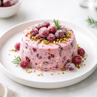 Image of Festive Frozen Cranberry Salad