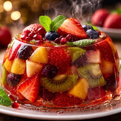 Image of Festive Fruit Gelatin