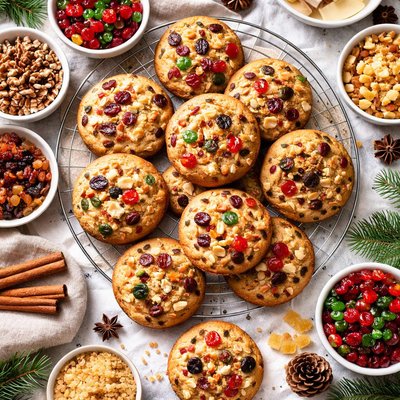 Image of Festive Fruitcake Cookies