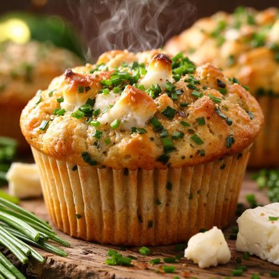 Image of Feta and Chive Muffins