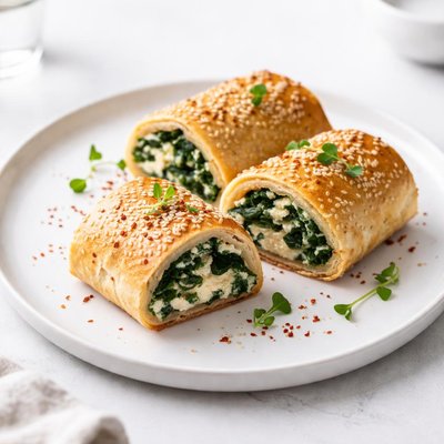 Image of Feta and Spinach Rolls