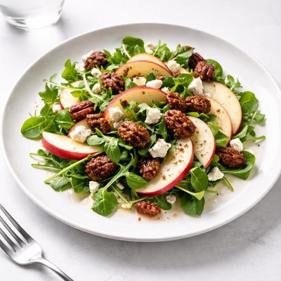 Image of Feta Cheese Apple and Spiced Pecan Salad
