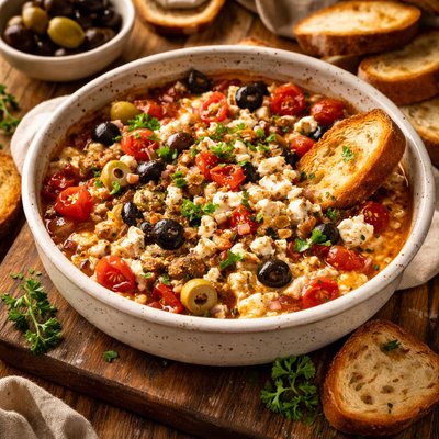 Image of Feta Olive and Tomato Dip