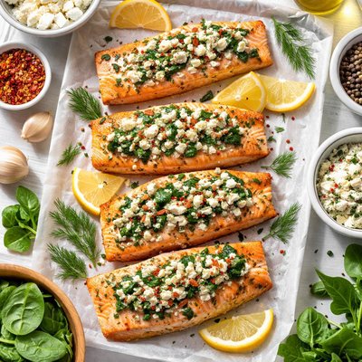 Image of Feta Spinach Salmon