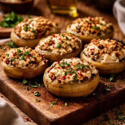 Image of Feta Stuffed Artichoke Bottoms