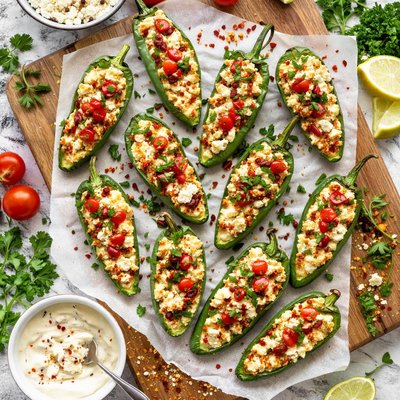 Image of Feta Stuffed Jalapenos