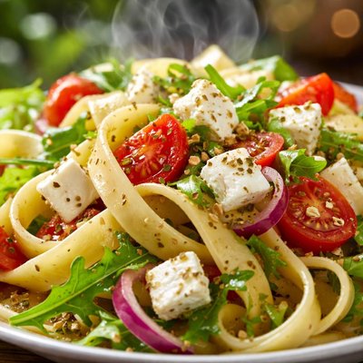 Image of Fettuccine and Feta Salad