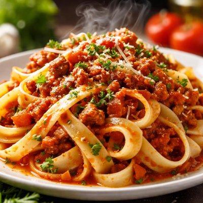 Image of Vegan Fettuccine Bolognese