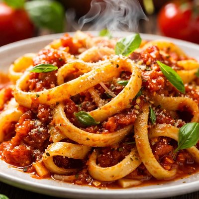 Image of Whole30 Fettuccine Pasta with Tomato Sauce