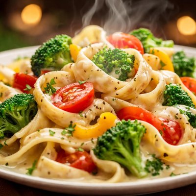 Image of Fettuccine Vegetable Alfredo