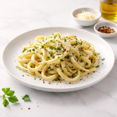 Image of Fettuccine with Garlic Parsley and Parmesan