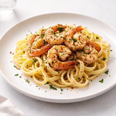 Image of Fettuccine with Herbed Shrimp