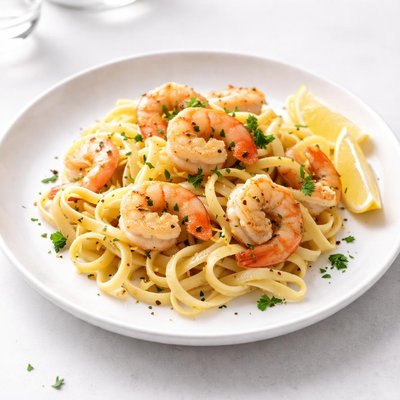 Image of Fettuccine with Lemony Shrimp