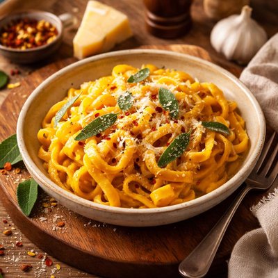 Image of Fettuccine with Pumpkin Cream Sauce