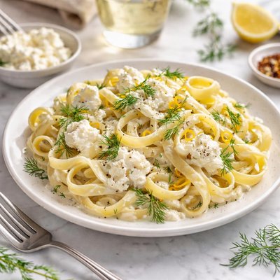 Image of Fettuccine with Ricotta and Dill Sauce