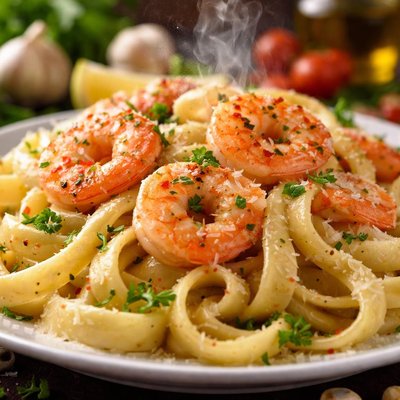 Image of Fettuccine with Shrimp