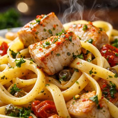 Image of Fettuccine with Swordfish