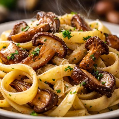 Image of Fettuccine with Wild Mushrooms