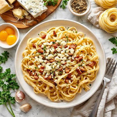 Image of Fettuccini Carbonara with Gorgonzola