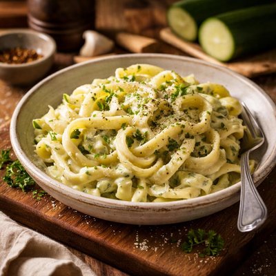 Image of Fettuccini with Zucchini Cream Sauce