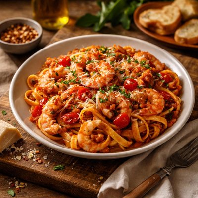 Image of Fettucini Diablo by Tyler Florence