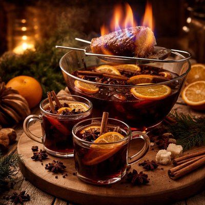 Image of Feuerzangenbowle Burnt Punch Traditional German Beverage