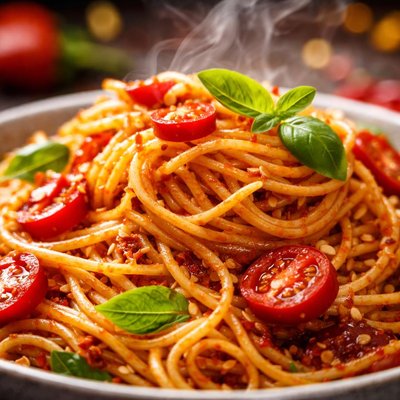 Image of Fiery Angel Hair Pasta