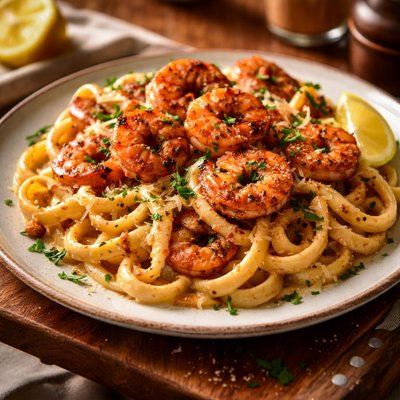 Image of Fiery Cajun Shrimp Alfredo Can Sub Chicken