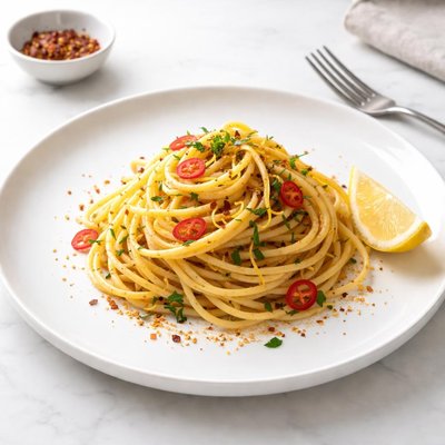 Image of Fiery Lemon Pasta Side Dish