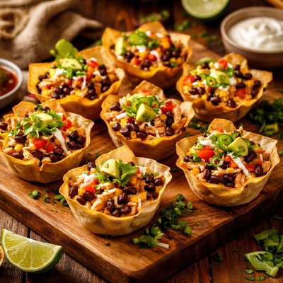 Image of Fiesta Chicken Taco Cups