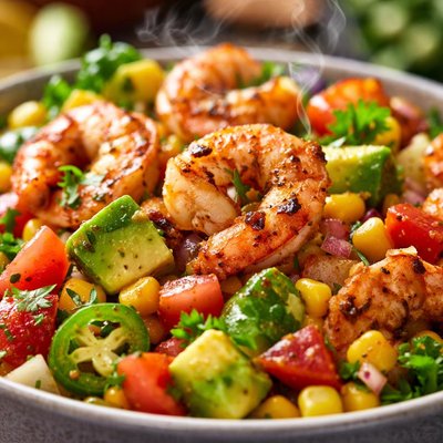 Image of Fiesta Shrimp and Avocado Salsa