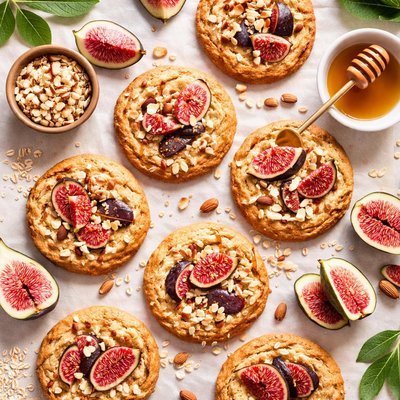 Image of Fig and Almond Muffin Top Cookies