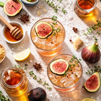 Image of Fig and Bourbon Fizz