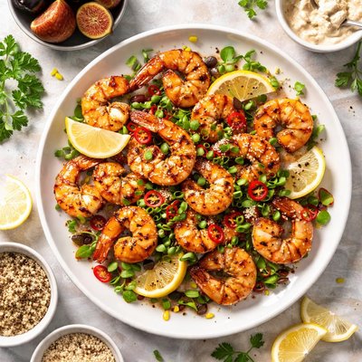 Image of Fig and Horseradish Glazed Shrimp