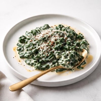 Image of Fight Over the Spoon Creamed Spinach