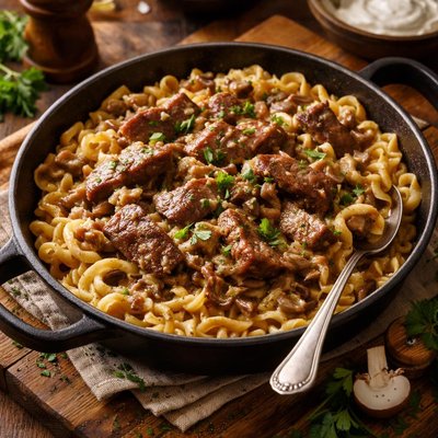 Image of Filet Mignon Beef Stroganoff